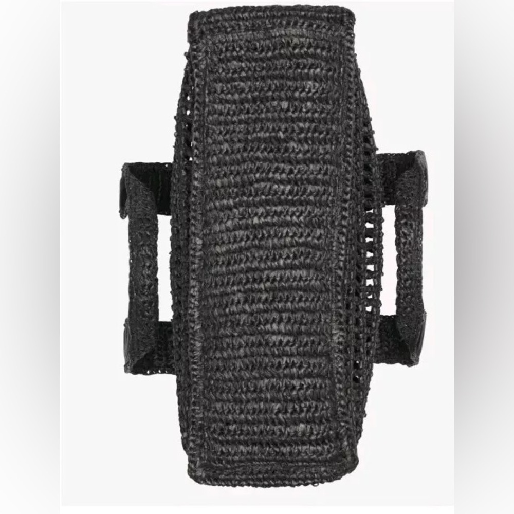 Karl Lagerfeld Antibes Straw Tote Black - Picture 4 of 7